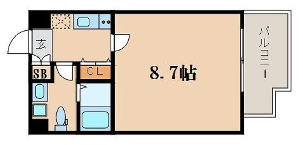 堺筋本町駅 徒歩7分 8階の物件間取画像